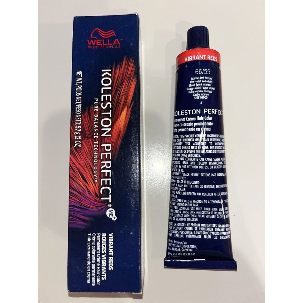 Wella Koleston Perfect 66/55 Intense Dark Blonde/Red-Violet, 2 oz